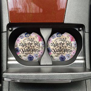 Ephesians 2:10 Car Coaster Set